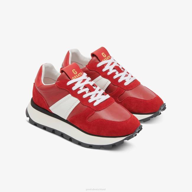 Rot GREATS der Greenpoint-Läufer Schuhe 88HH137