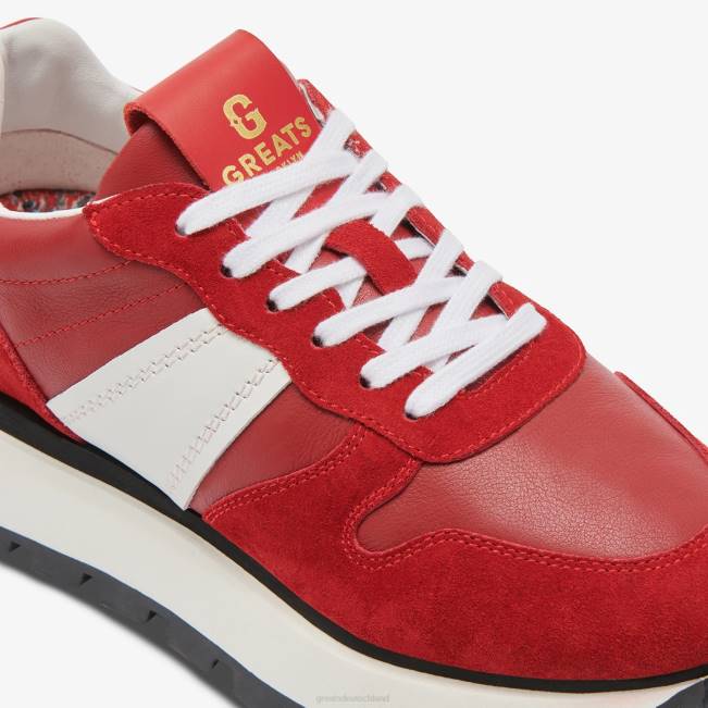 Rot GREATS der Greenpoint-Läufer Schuhe 88HH137