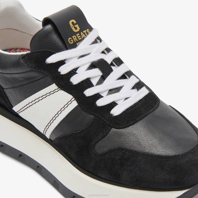 nero GREATS der Greenpoint-Läufer Schuhe 88HH136