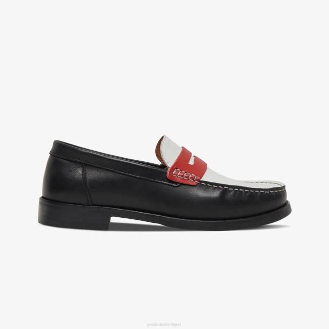 Retro-Rot-Schwarz GREATS Der Essex Penny Loafer Schuhe 88HH65