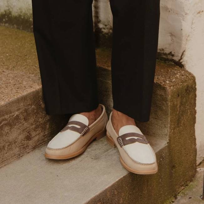 Sand Multi GREATS Der Essex Penny Loafer Schuhe 88HH66