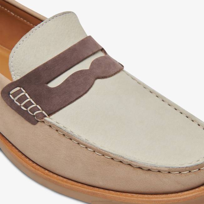 Sand Multi GREATS Der Essex Penny Loafer Schuhe 88HH66