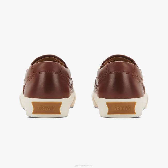 dunkelbraun GREATS das Wooster-Leder Schuhe 88HH72