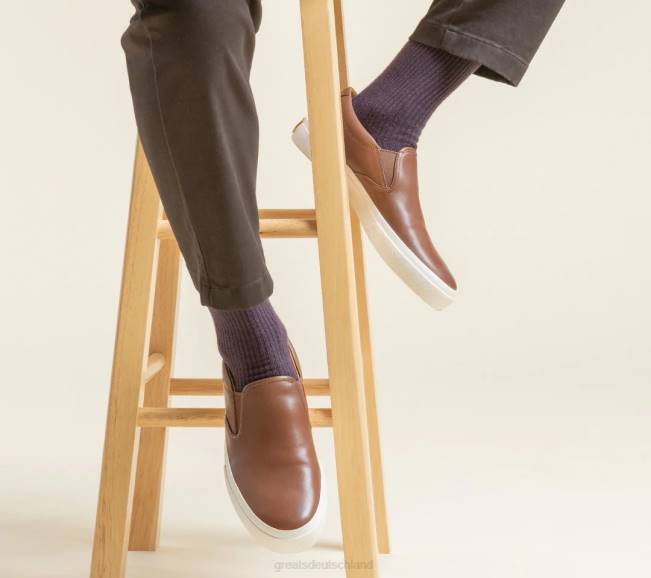 dunkelbraun GREATS das Wooster-Leder Schuhe 88HH72